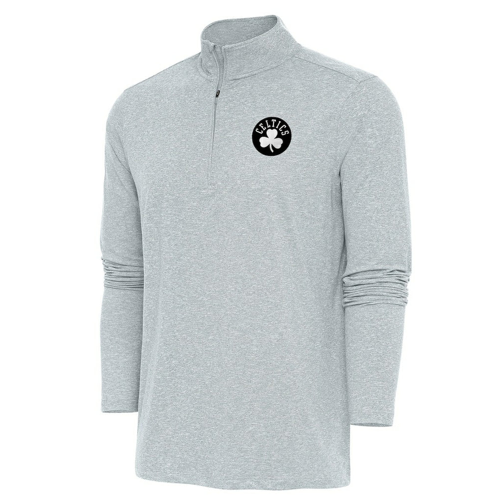 Boston Celtics Antigua Hunk Quarter-Zip Top - Heather Gray sale