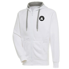 Boston Celtics Antigua Metallic Logo Victory Raglan Full-Zip Hoodie - White discount