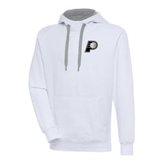 Indiana Pacers Antigua Metallic Logo Victory Raglan Pullover Hoodie - White shop
