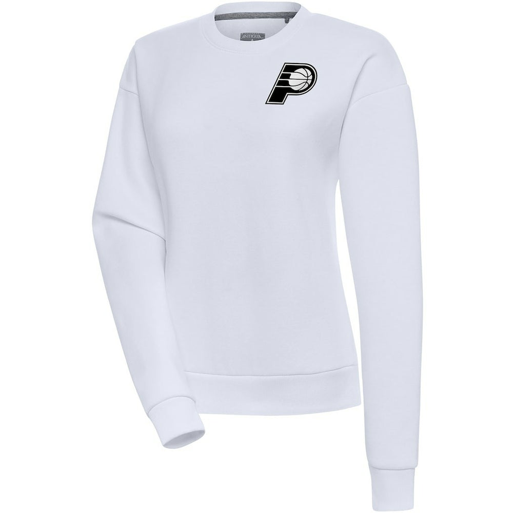 Indiana Pacers Antigua Women's Brushed Metallic Victory Pullover Sweatshirt - White shop