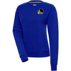 Golden State Warriors Antigua Women's Brushed Metallic Victory Pullover Sweatshirt - Royal for sale