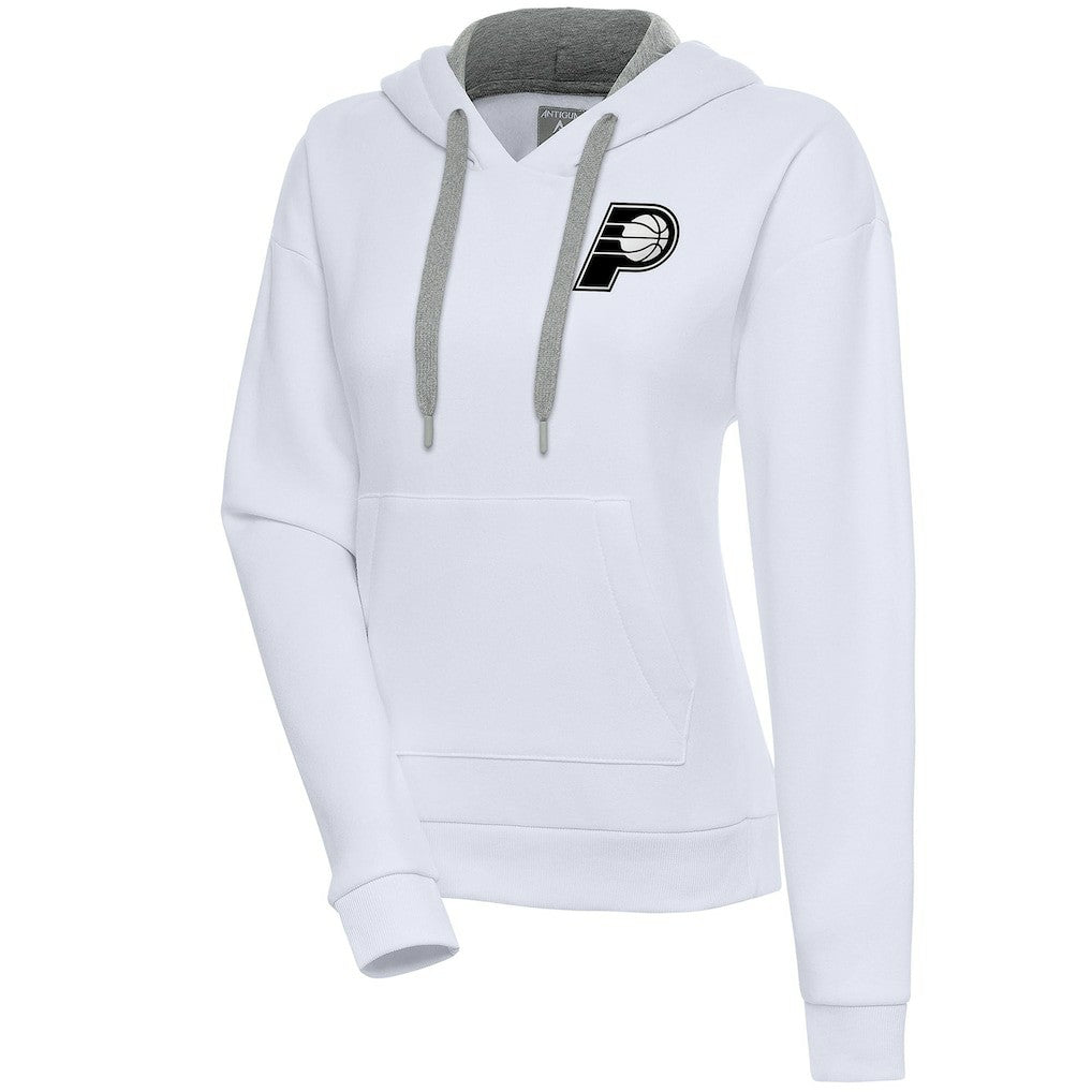 Indiana Pacers Antigua Women's Brushed Metallic Victory Pullover Hoodie - White outlet