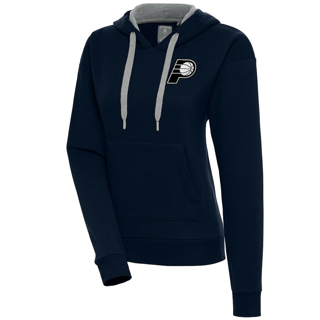 Indiana Pacers Antigua Women's Brushed Metallic Victory Pullover Hoodie - Navy cheap