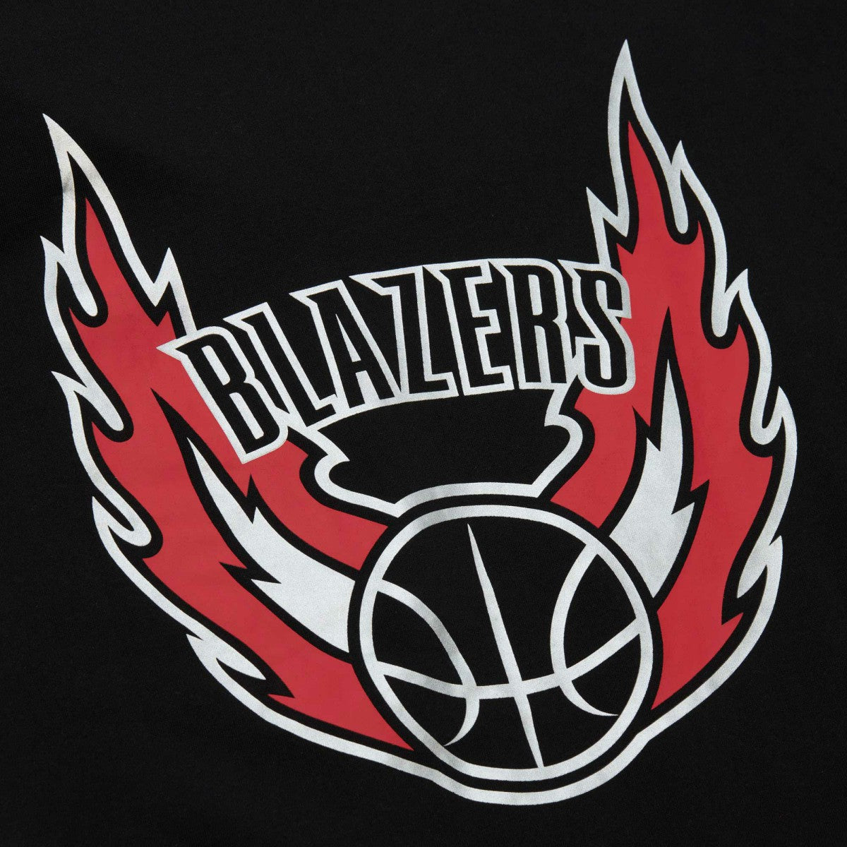 Portland Trail Blazers Hardwood Classics There and Back Pullover Sweatshirt - Black | Mitchell & Ness outlet