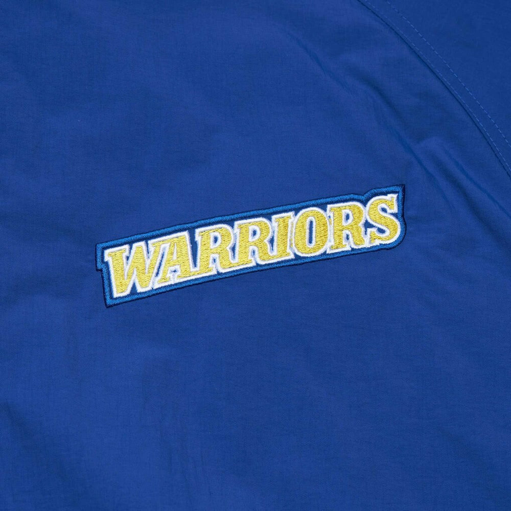 Golden State Warriors Hardwood Classics Retro Quilted Raglan Full-Zip Hoodie sale - Royal | Mitchell & Ness on sale
