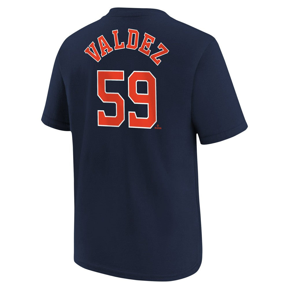 Framber Valdez Houston Astros Youth Name & Number T-Shirt - Navy | Nike