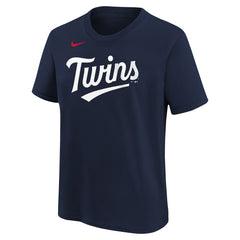 Edouard Julien Minnesota Twins Youth Name & Number T-Shirt - Navy | Nike