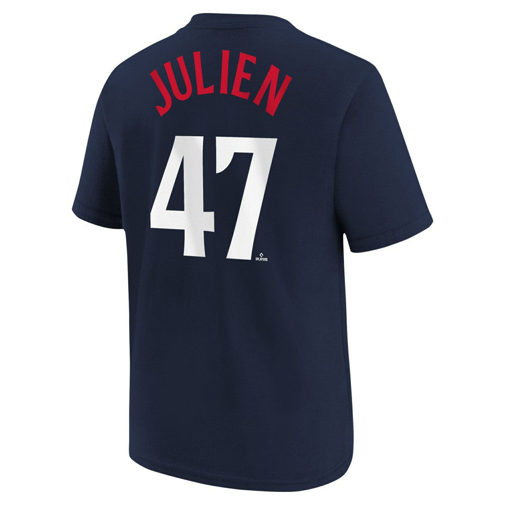 Edouard Julien Minnesota Twins Youth Name & Number T-Shirt - Navy | Nike