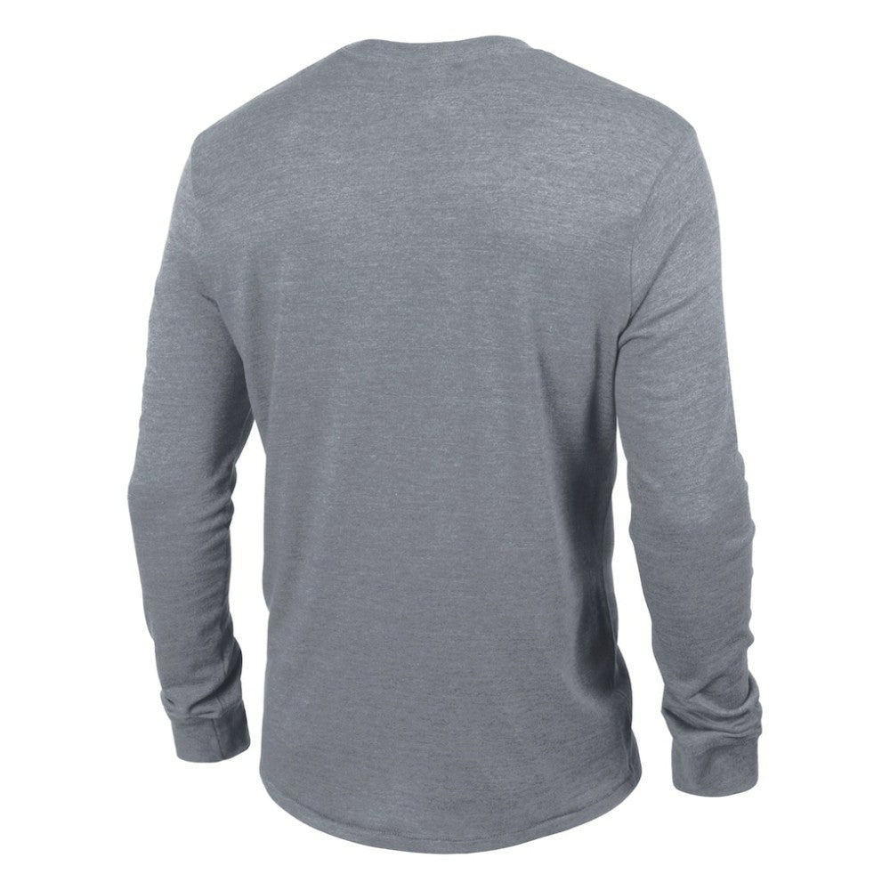 Chicago Blackhawks Champion Tri-Blend Dual-Stripe Long Sleeve T-Shirt