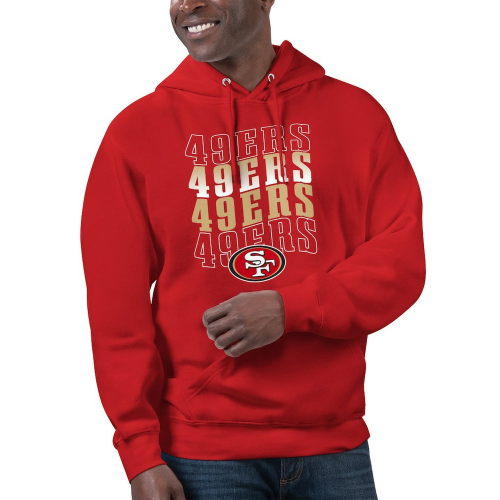 NFL San Francisco 49ers Starter Unisex Name Drop Logo Pullover Hoodie