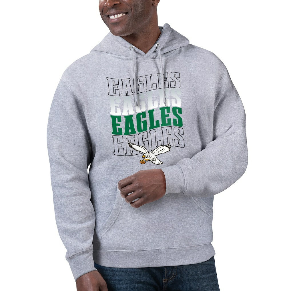 NFL Philadelphia Eagles Starter Unisex Throwback Name Drop Pullover Hoodie