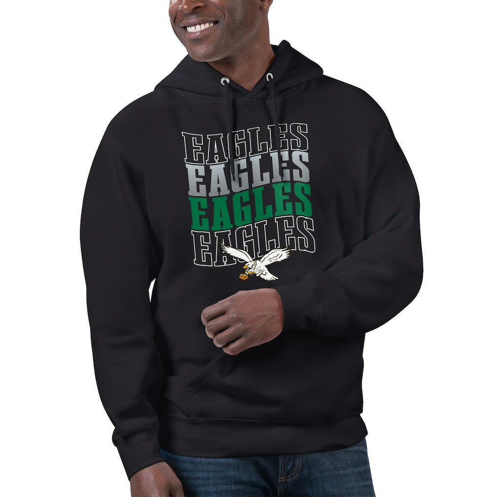 NFL Philadelphia Eagles Starter Unisex Throwback Name Drop Pullover Hoodie