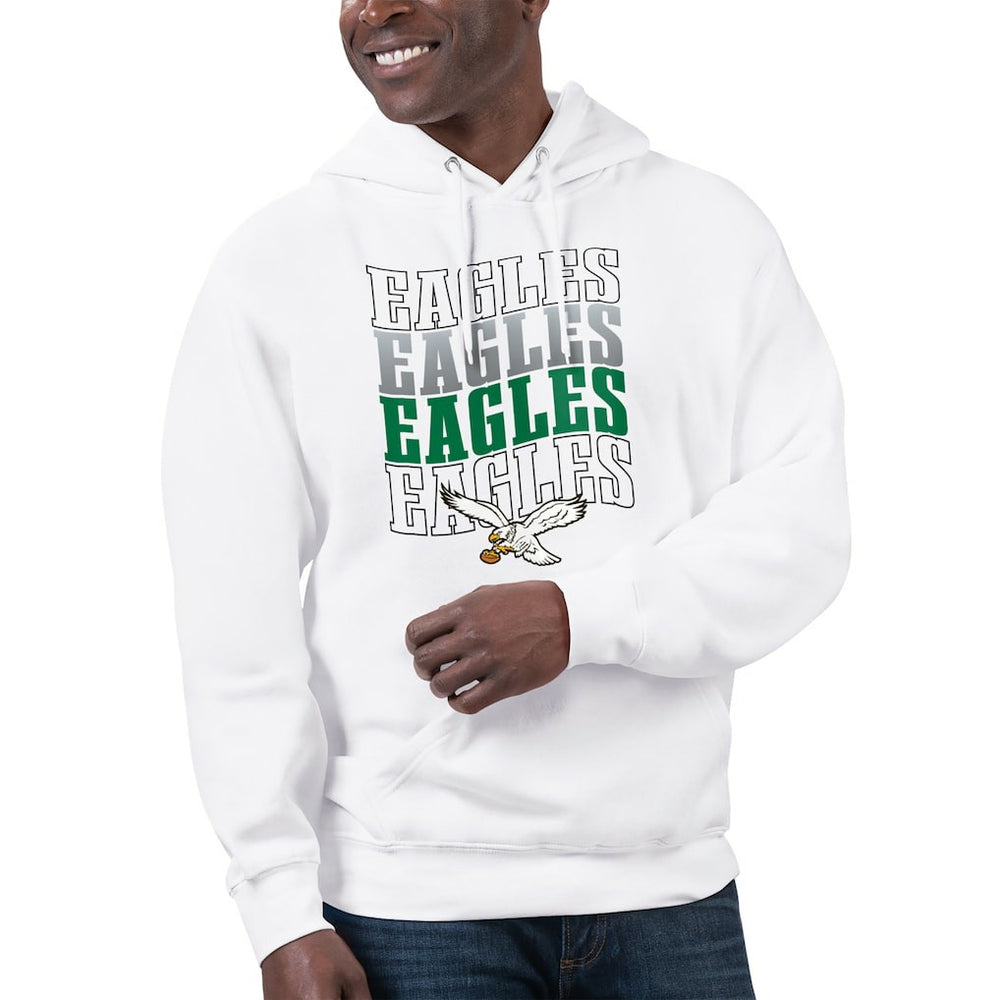 NFL Philadelphia Eagles Starter Unisex Throwback Name Drop Pullover Hoodie