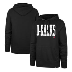 Arizona Diamondbacks Dime Headline Pullover Hoodie - Black | 47 brand
