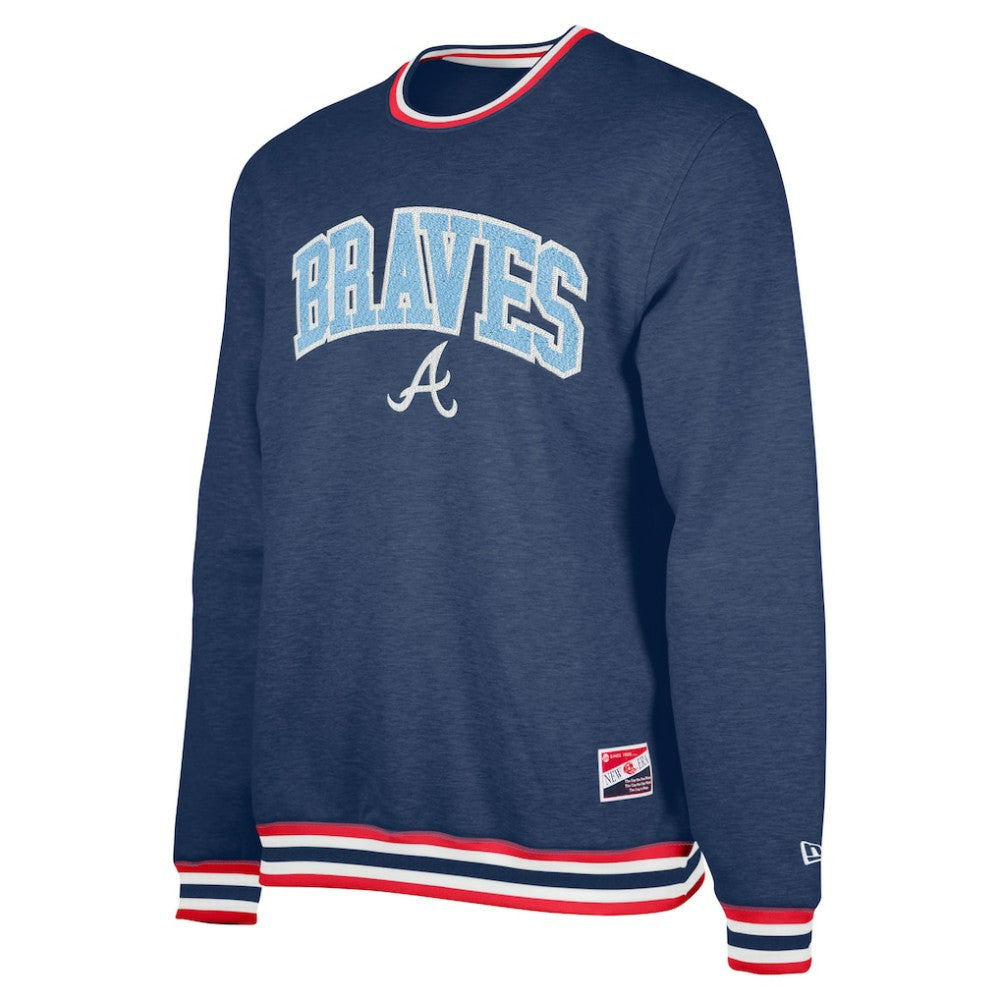 Atlanta Braves Pullover Sweatshirt - Navy | New Era