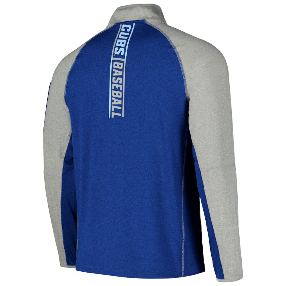Chicago Cubs Father's Day Raglan Quarter-Zip Top - Royal | New Era