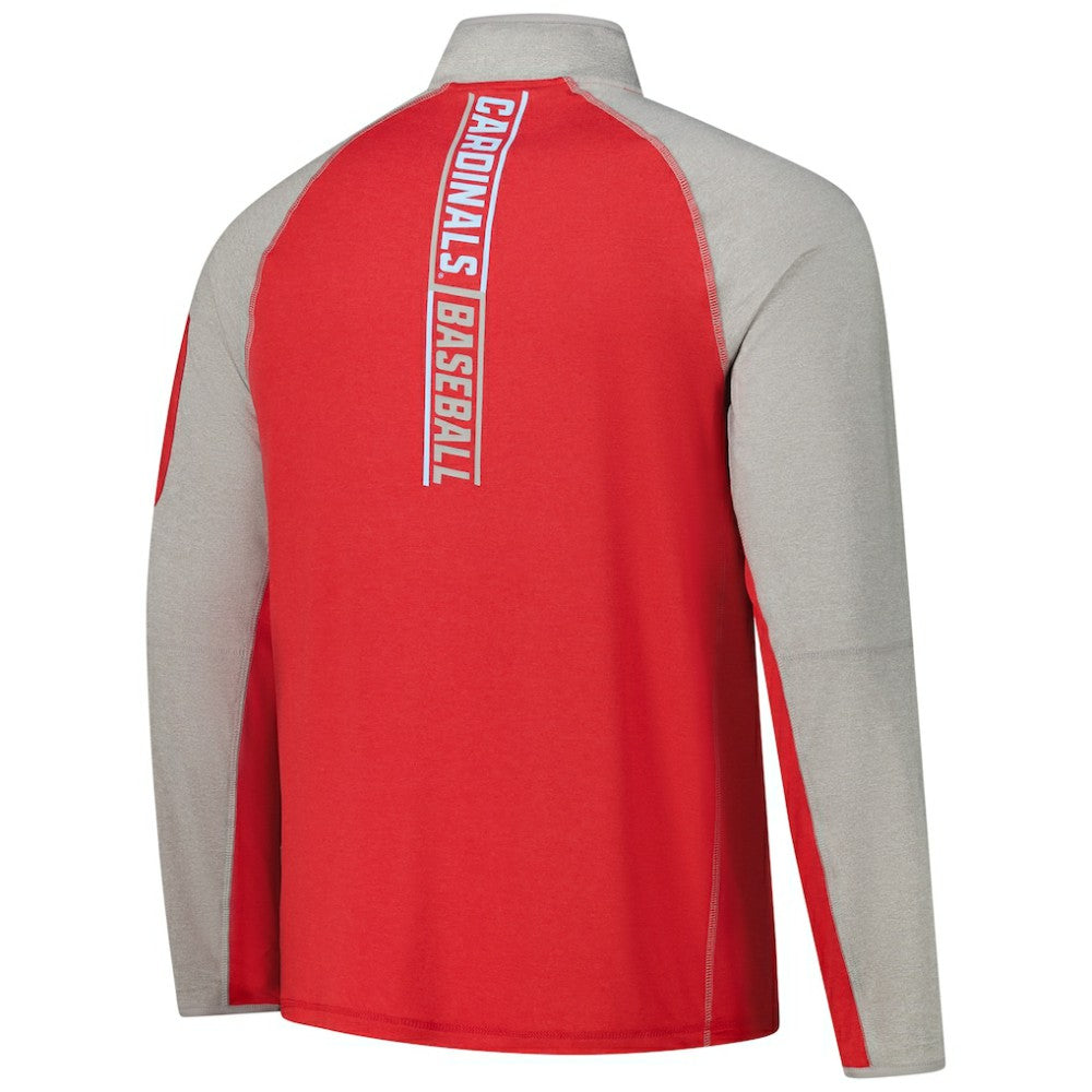 St. Louis Cardinals Father's Day Raglan Quarter-Zip Top - Red | New Era