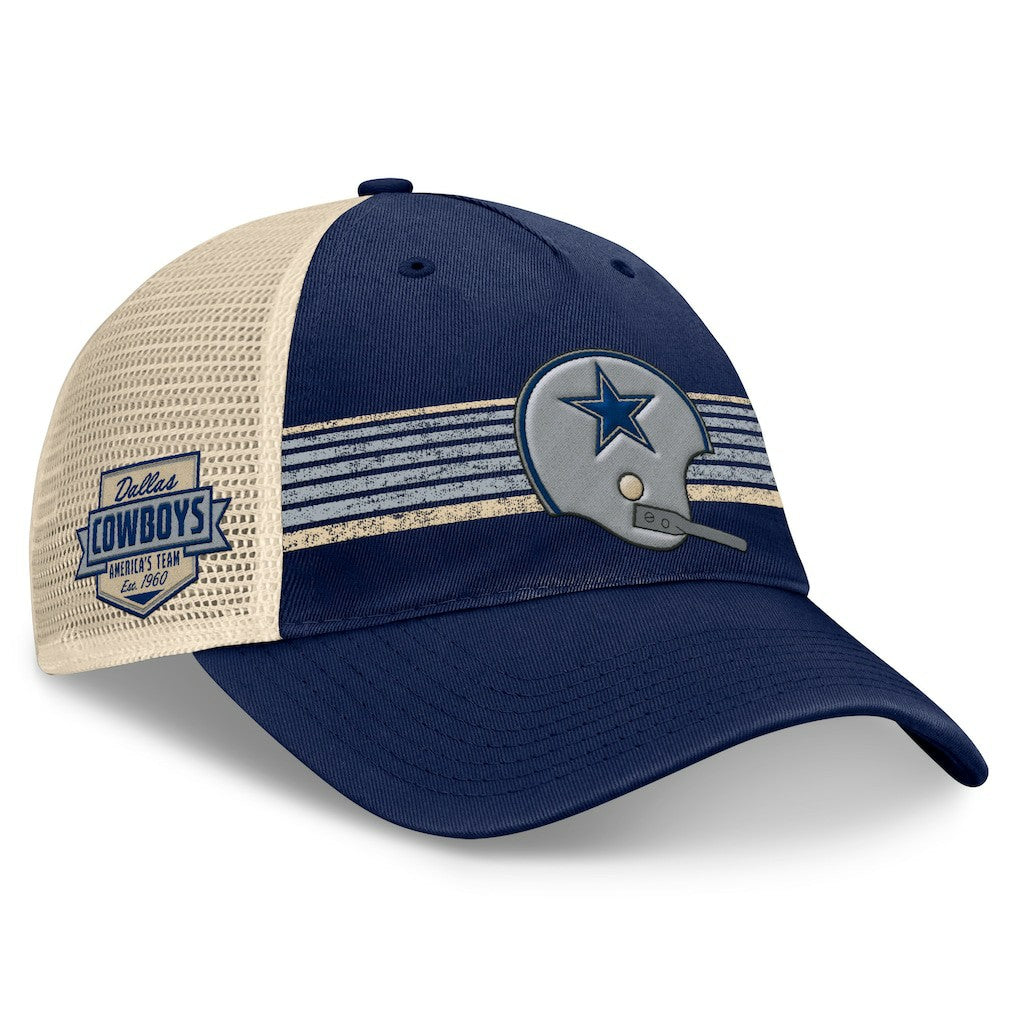 NFL Dallas Cowboys Retro Fundamentals Stripes Trucker Adjustable Hat
