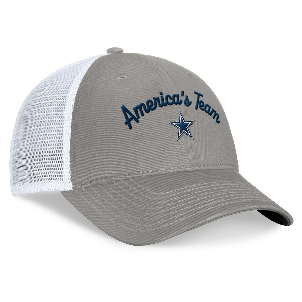 NFL Dallas Cowboys Women's Fundamentals Slogan Trucker Adjustable Hat
