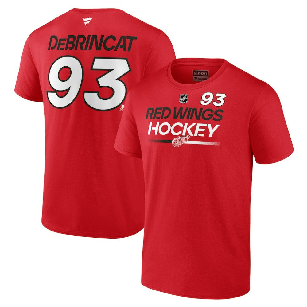 Alex DeBrincat Detroit Red Wings Fanatics  Authentic Pro Prime Name & Number T-Shirt