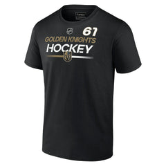 Mark Stone Vegas Golden Knights Fanatics  Authentic Pro Prime Name & Number T-Shirt