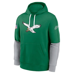 NFL Philadelphia Eagles Throwback Logo Club Tri-Blend Pullover Hoodie