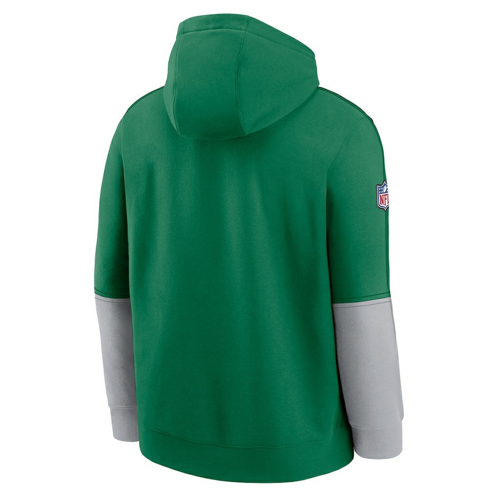 NFL Philadelphia Eagles Throwback Logo Club Tri-Blend Pullover Hoodie