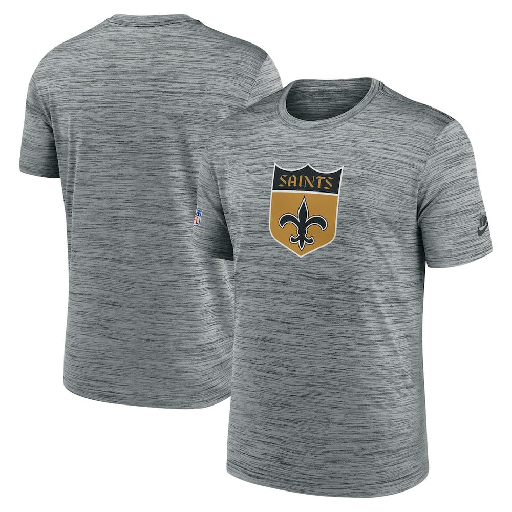 NFL New Orleans Saints Sideline Velocity Throwback Logo Dri-FIT T-Shirt