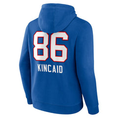 NFL Buffalo Bills Dalton Kincaid  Team Wordmark Player Name & Number Pullover Hoodie