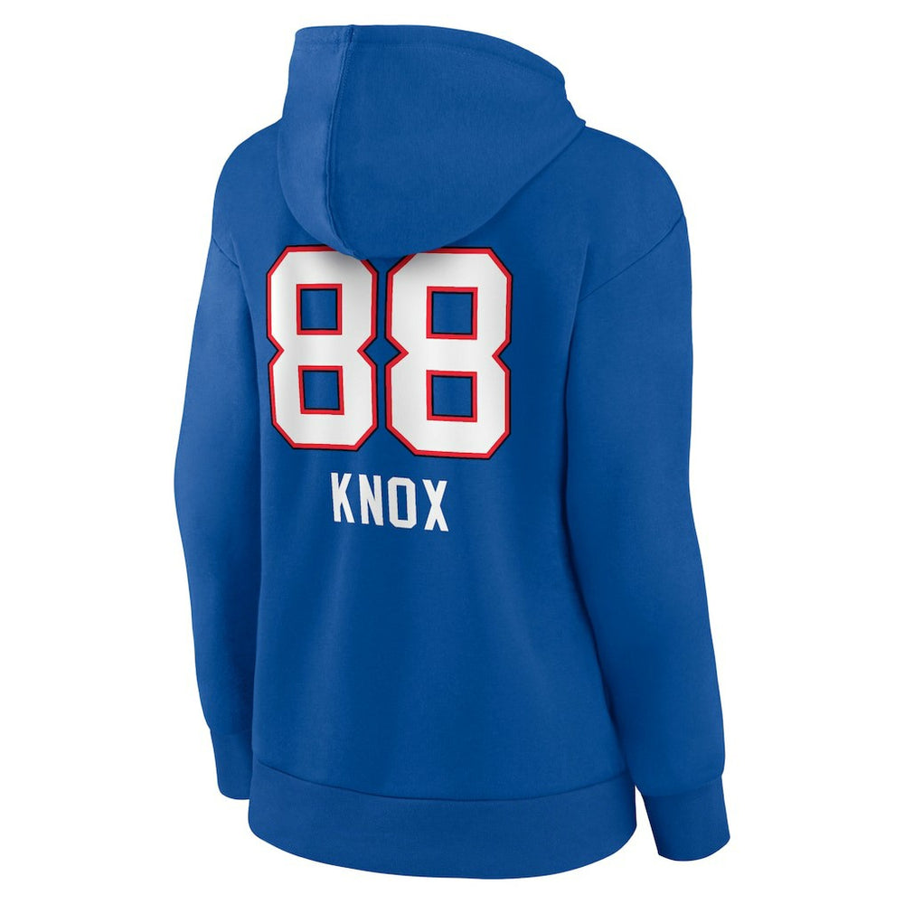NFL Buffalo Bills Dawson Knox  Women's Team Wordmark Player Name & Number Pullover Hoodie