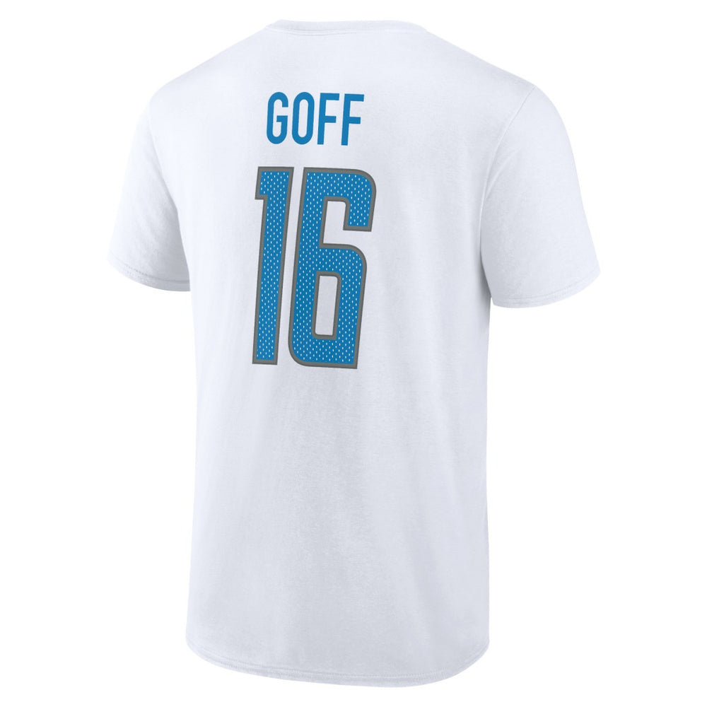 NFL Detroit Lions Jared Goff  Icon Player Name & Number T-Shirt
