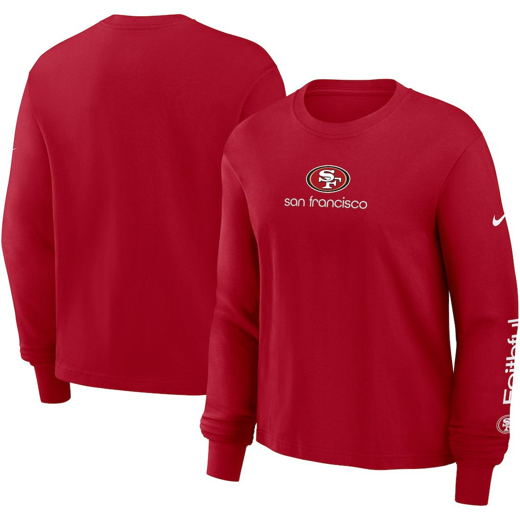 NFL San Francisco 49ers Women's Boxy Long Sleeve T-Shirt