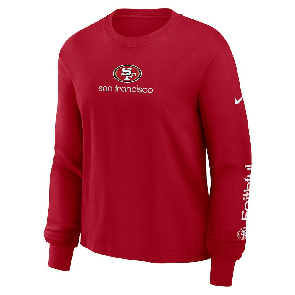 NFL San Francisco 49ers Women's Boxy Long Sleeve T-Shirt