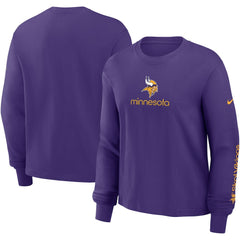 NFL Minnesota Vikings Women's Boxy Long Sleeve T-Shirt