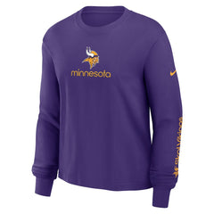NFL Minnesota Vikings Women's Boxy Long Sleeve T-Shirt