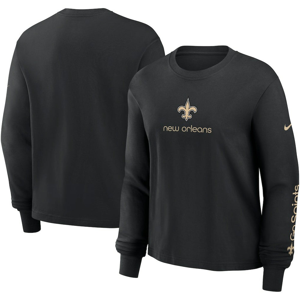 NFL New Orleans Saints Women's Boxy Long Sleeve T-Shirt