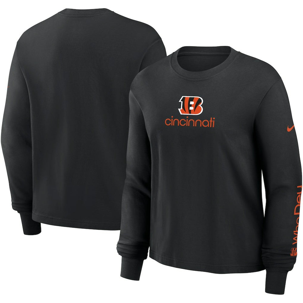 NFL Cincinnati Bengals Women's Boxy Long Sleeve T-Shirt