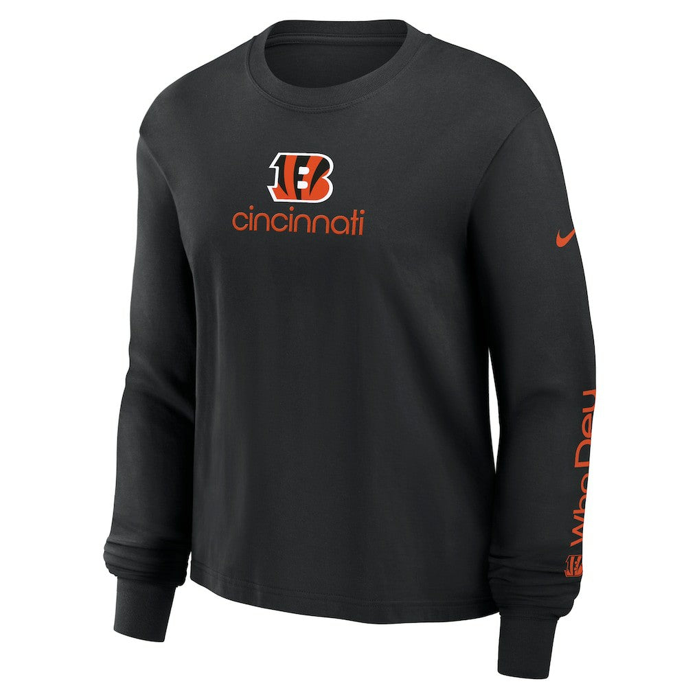 NFL Cincinnati Bengals Women's Boxy Long Sleeve T-Shirt
