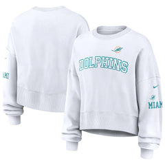 NFL Miami Dolphins Women's Oversized Pullover Sweatshirt
