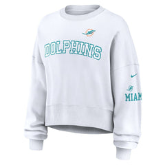 NFL Miami Dolphins Women's Oversized Pullover Sweatshirt