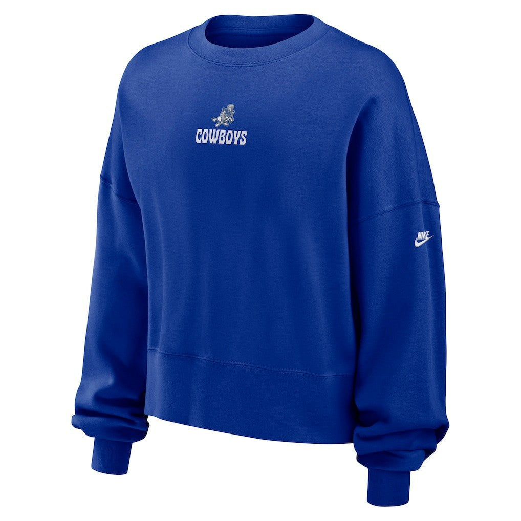 NFL Dallas Cowboys Women's Oversized Rewind Pullover Sweatshirt