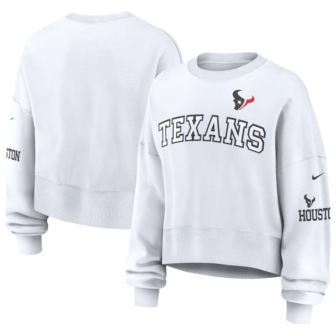 NFL Houston Texans Women's Oversized Pullover Sweatshirt