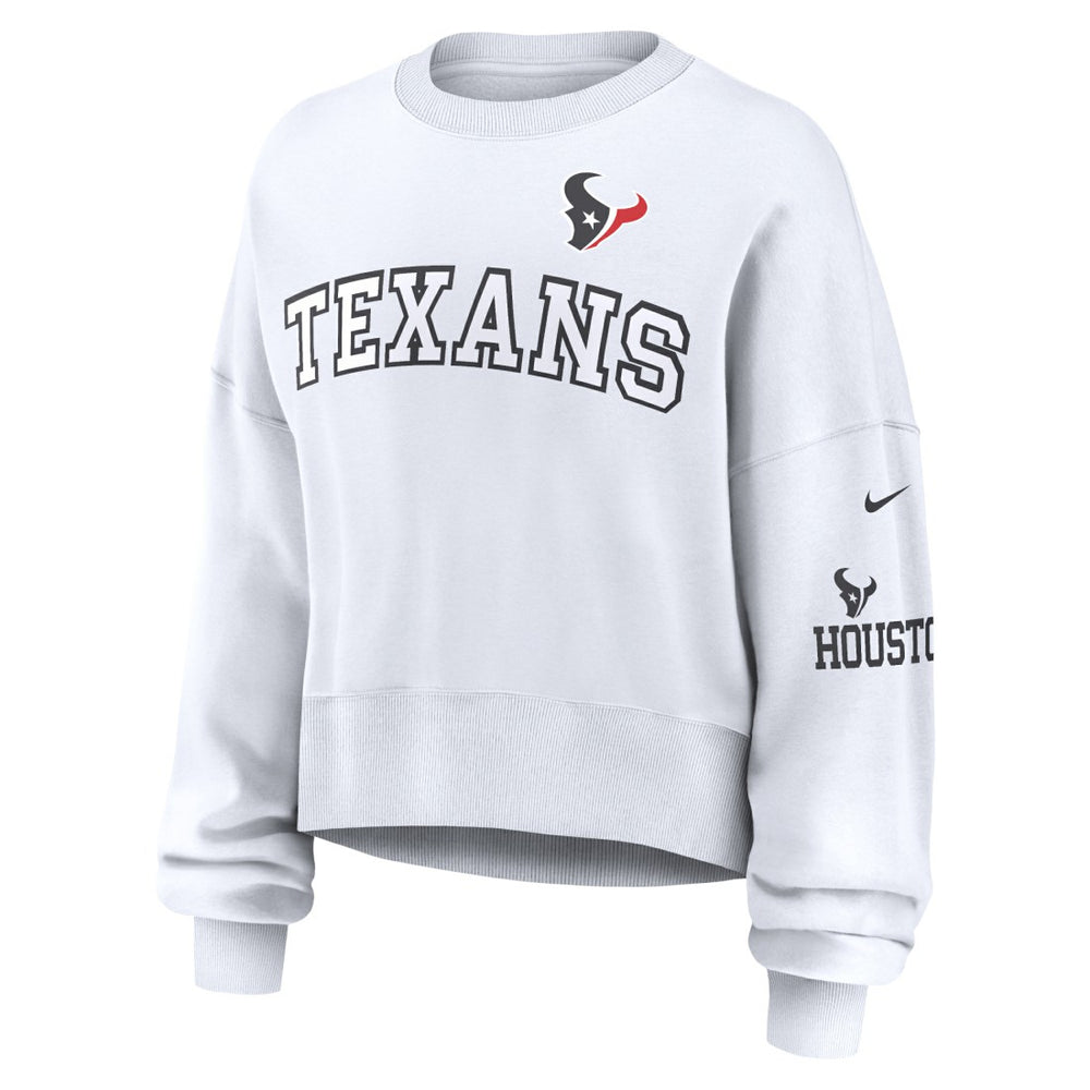 NFL Houston Texans Women's Oversized Pullover Sweatshirt
