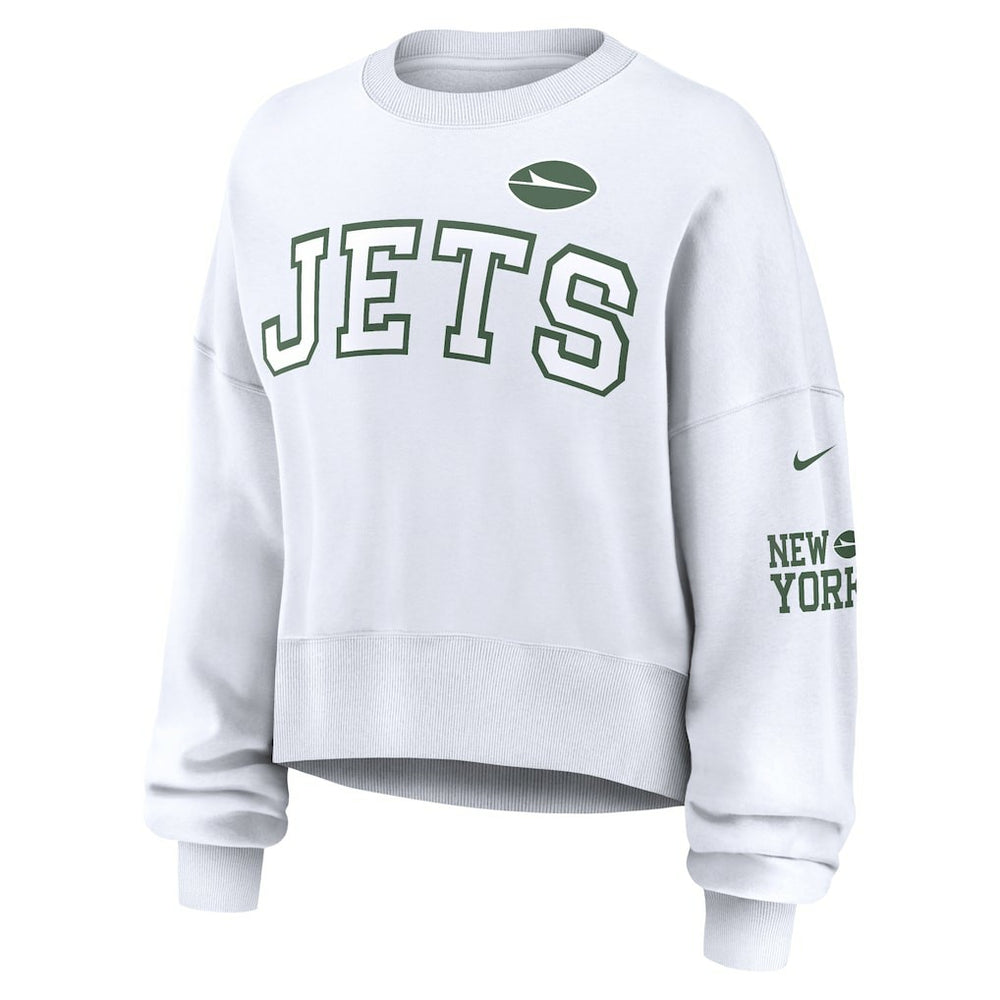 NFL New York Jets Women's Oversized Pullover Sweatshirt