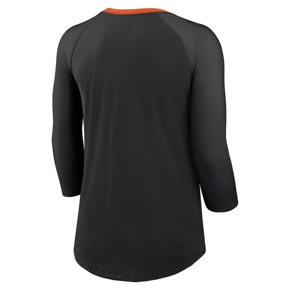 NFL Cincinnati Bengals Women's 3/4 Sleeve Raglan Fashion Top