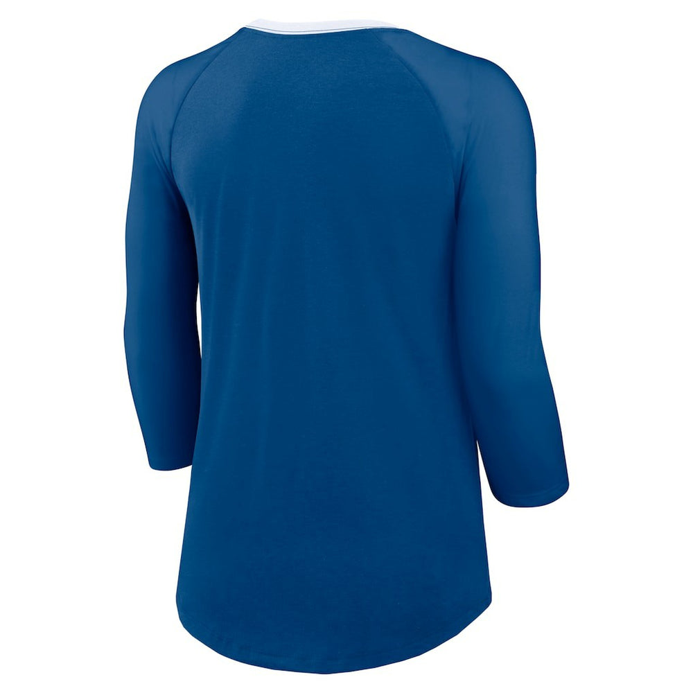 NFL Indianapolis Colts Women's 3/4 Sleeve Raglan Fashion Top