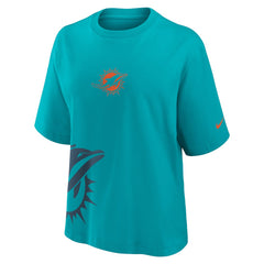 NFL Miami Dolphins Women's Boxy T-Shirt