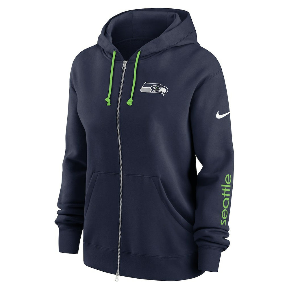 NFL Seattle Seahawks Women's Plus Size Phoenix Full-Zip Hoodie