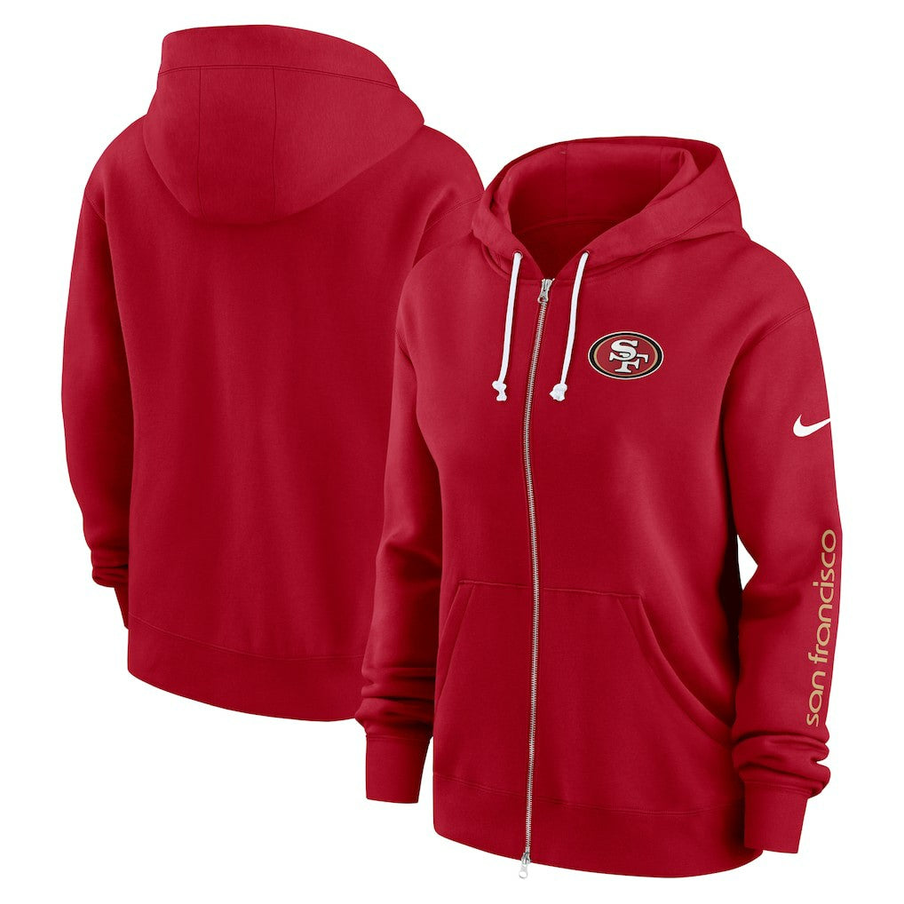 NFL San Francisco 49ers Women's Plus Size Phoenix Full-Zip Hoodie
