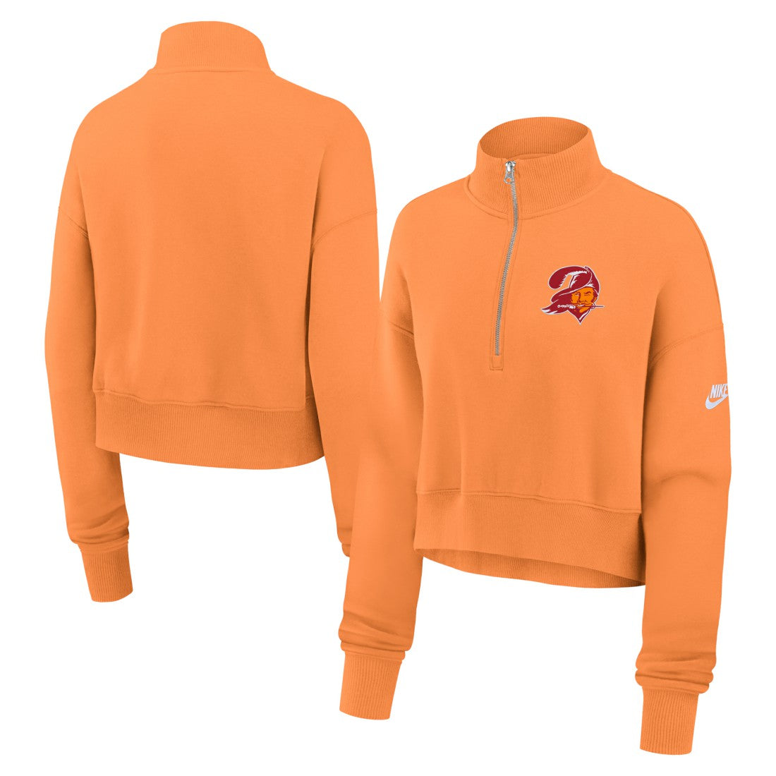 NFL Tampa Bay Buccaneers Women's Rewind Phoenix Half-Zip Sweatshirt